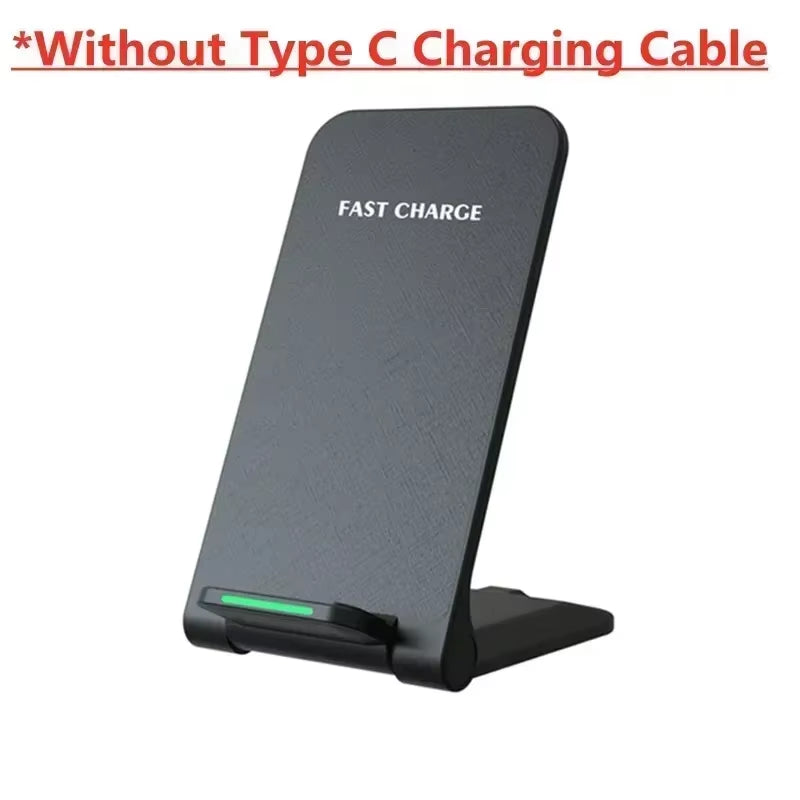 Foldable Fast Charging Station Wireless Charger Desktop Stand for Iphone 11 12 13 14 15 16 X Pro Max Samsung S24 S23 S22 Xiaomi