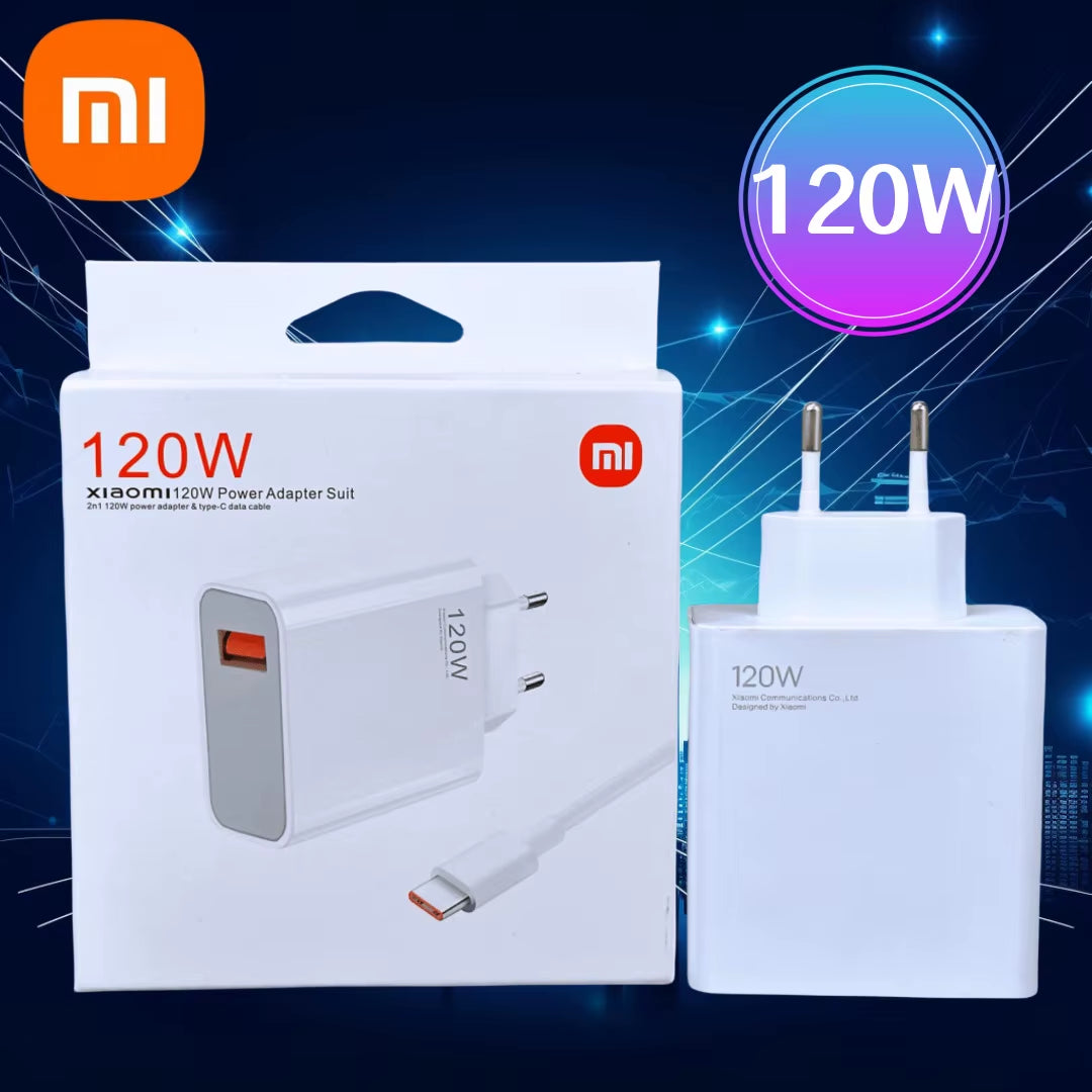 Original Xiaomi 120W Charger Turbo Fast Charge EU Hypercharge Gan Adapter for Redmi Note 11 12 Pro plus 5G Mi 14 13 13T Cable